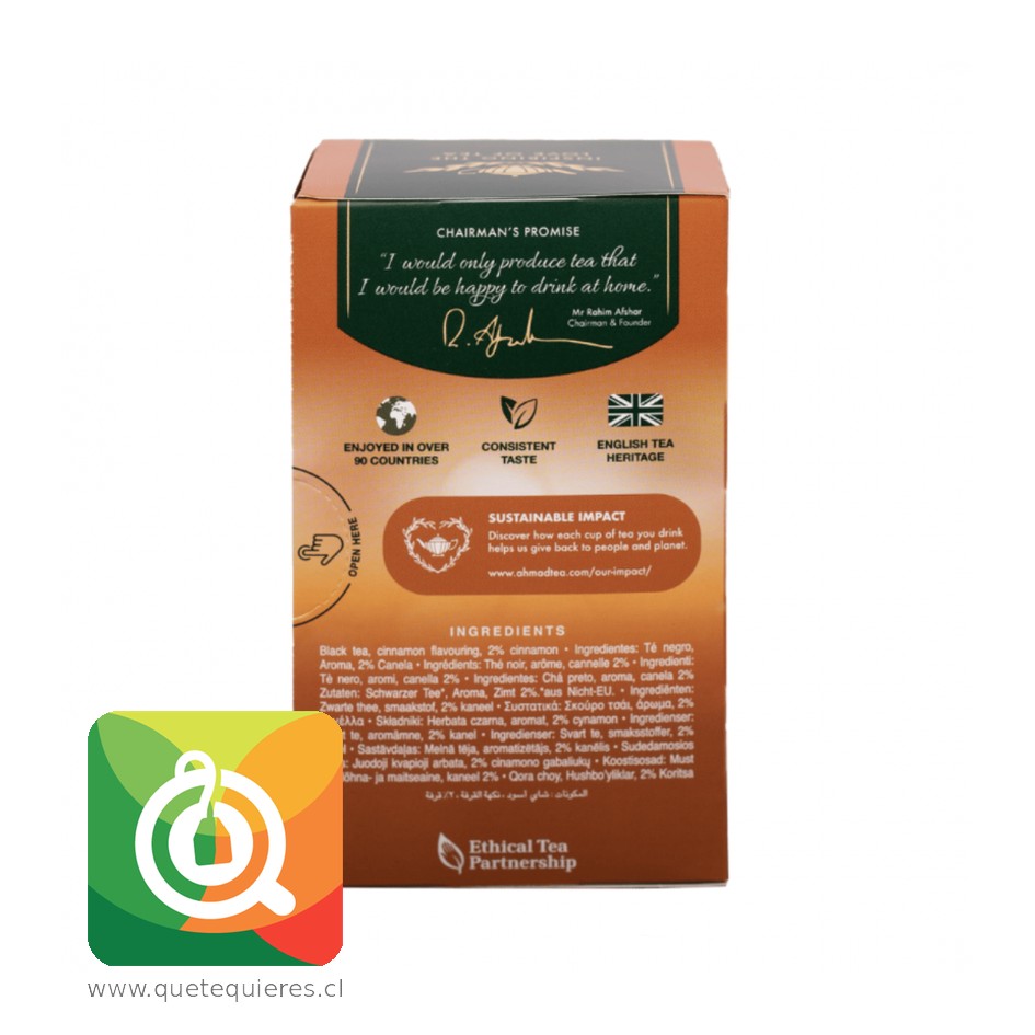 Ahmad Té Negro Canela 2