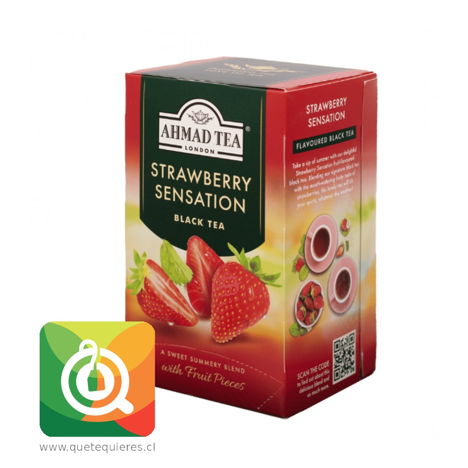 Ahmad Té Negro Frutilla - Strawberry Sensation 1