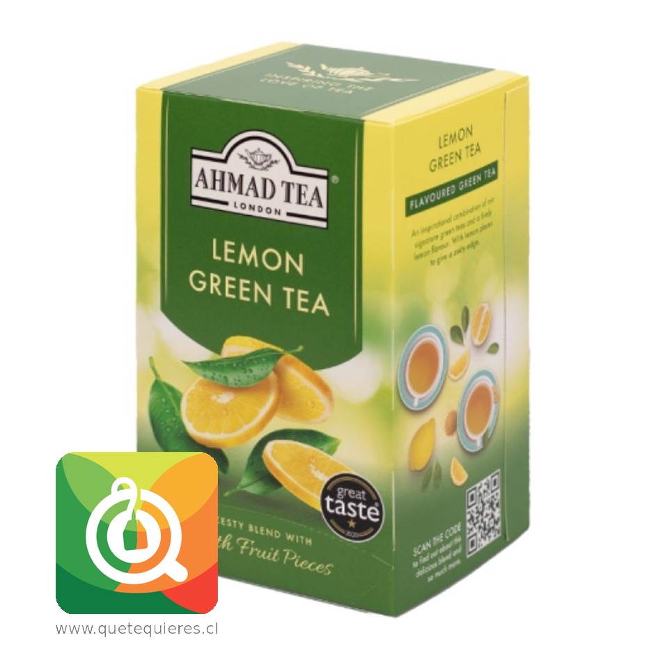 Ahmad Green Tea Lemon Vitality- Té Verde Limón 1