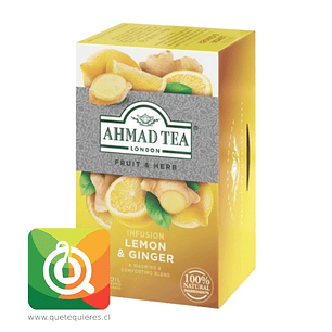 Infusión Ahmad Limón y Jengibre 20 bolsitas