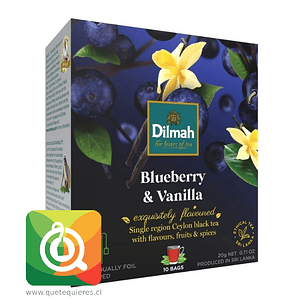 Dilmah Té Negro Arándano y Vainilla 10 bolsitas