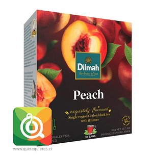 Dilmah Té Negro Durazno 10 bolsitas