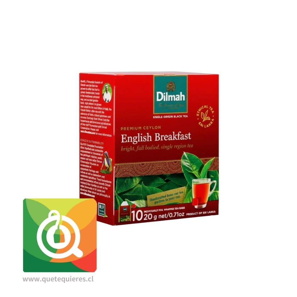 Dilmah Té Negro English Breakfast 10 bolsitas 1
