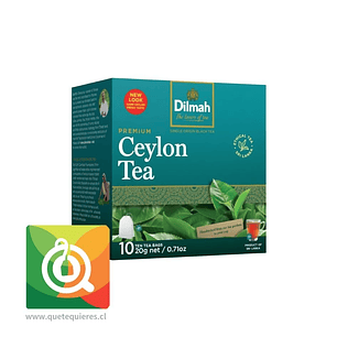 Dilmah Té Negro Ceylon Pure 10 Bolsitas