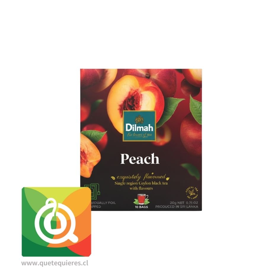Dilmah Té Negro Durazno 10 bolsitas 2