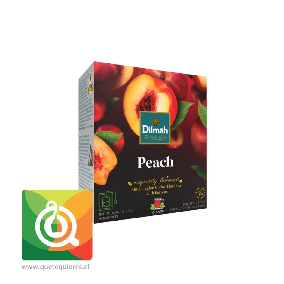 Dilmah Té Negro Durazno 10 bolsitas 1