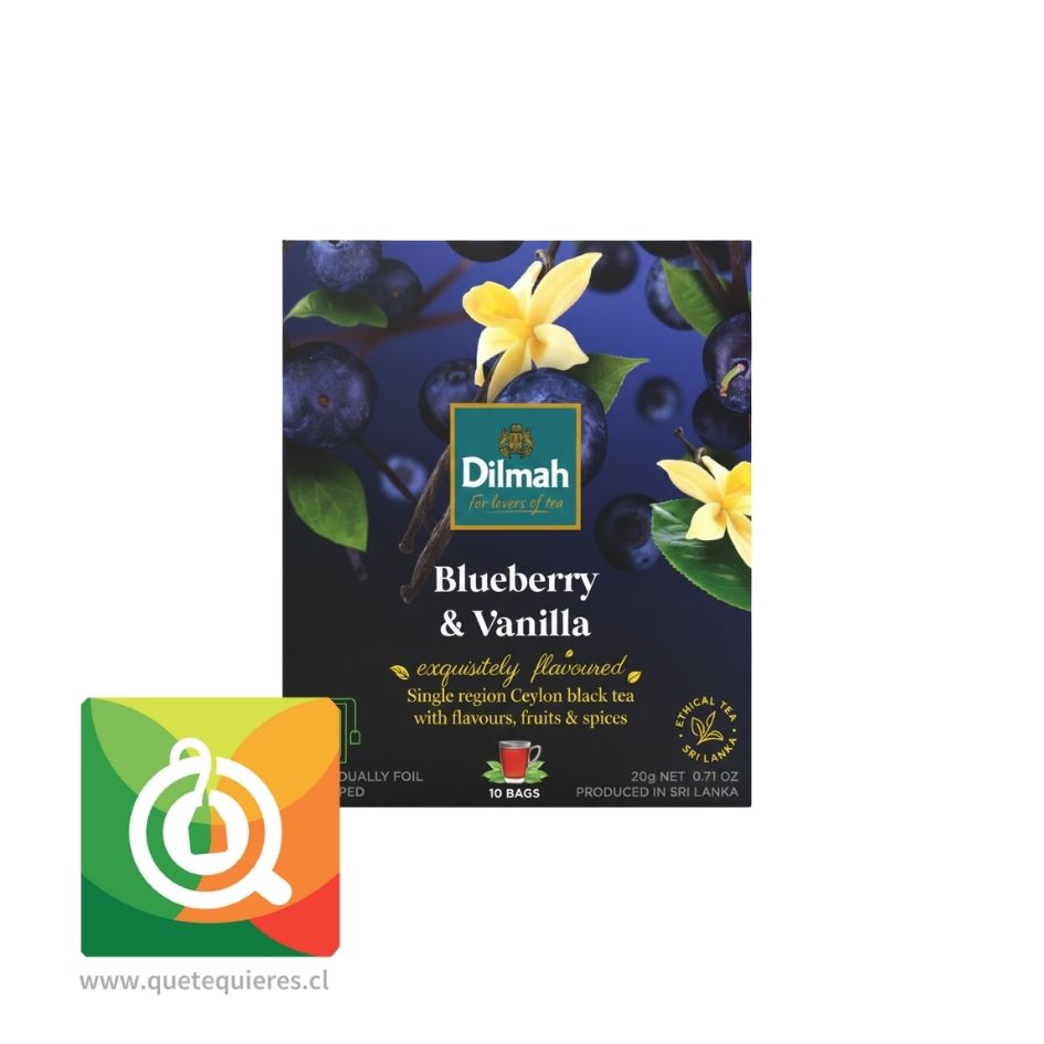 Dilmah Té Negro Arándano y Vainilla 10 bolsitas 2