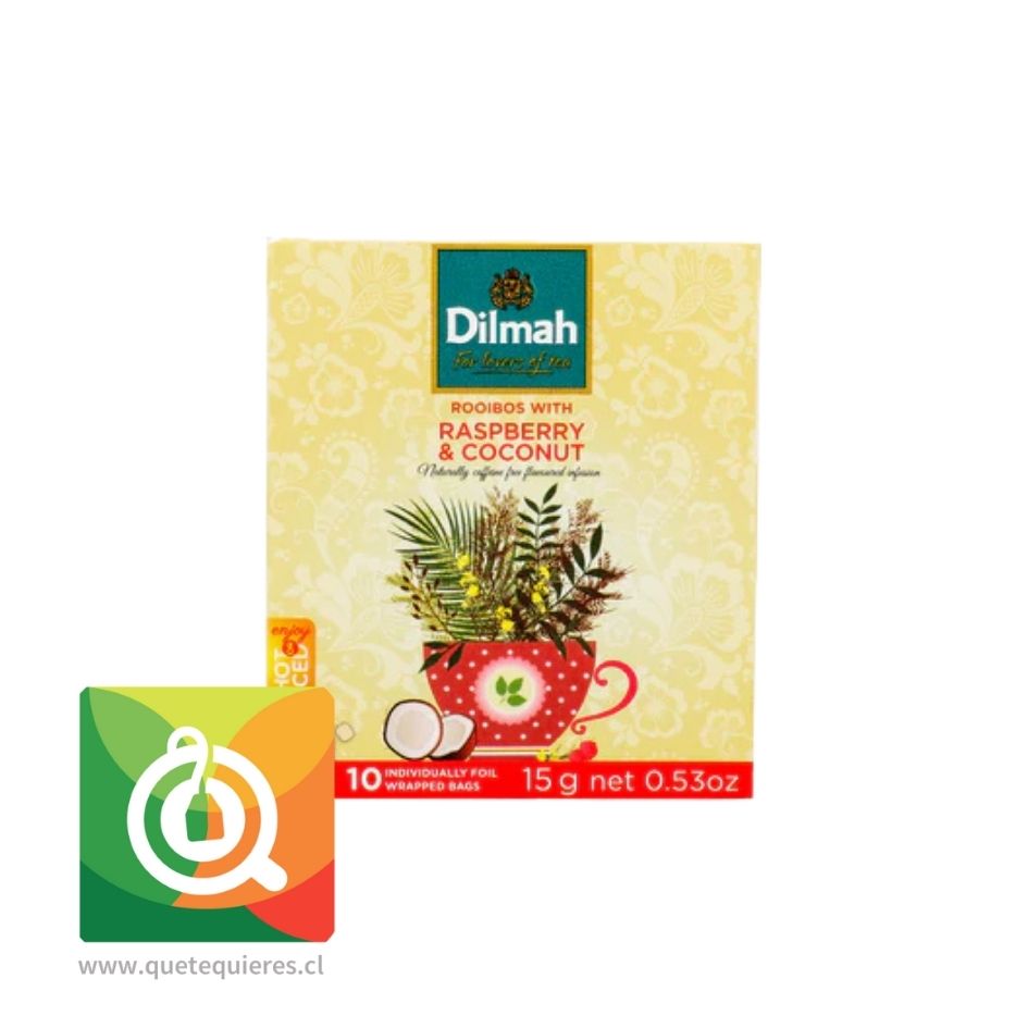 Dilmah Infusión Rooibos Frambuesa Coco  2