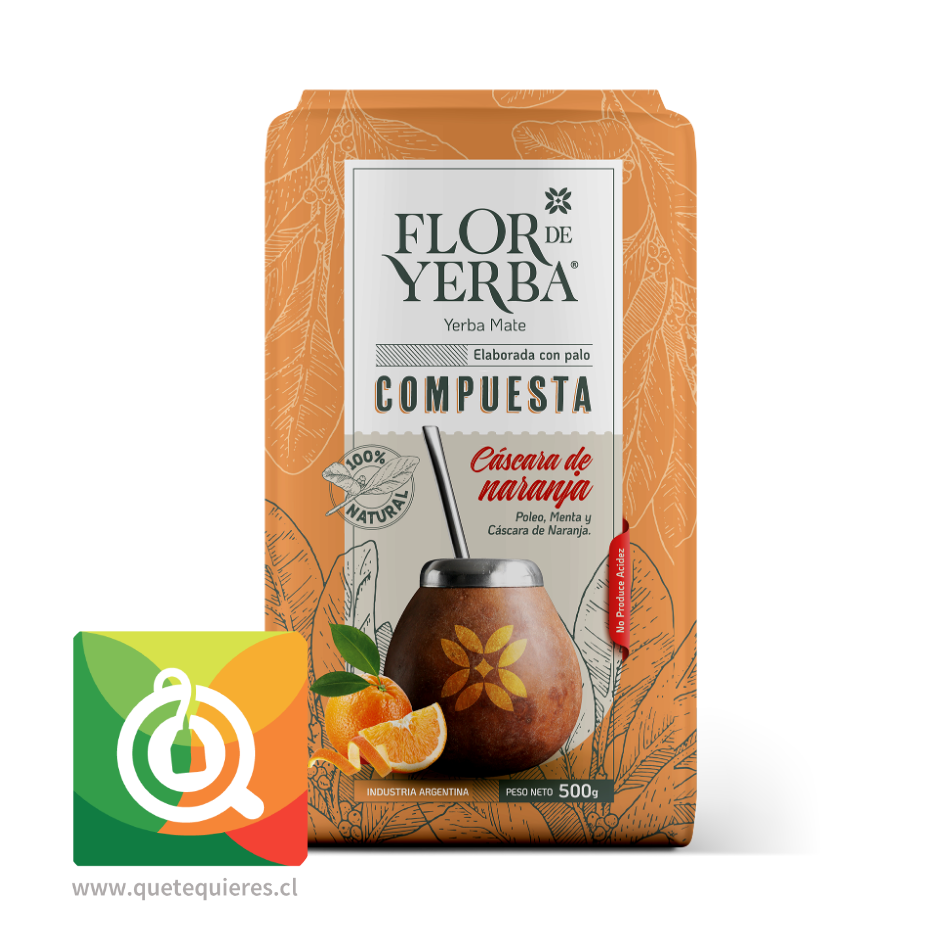 Flor de Yerba Yerba Mate Compuesta con Cáscara de Naranja 3