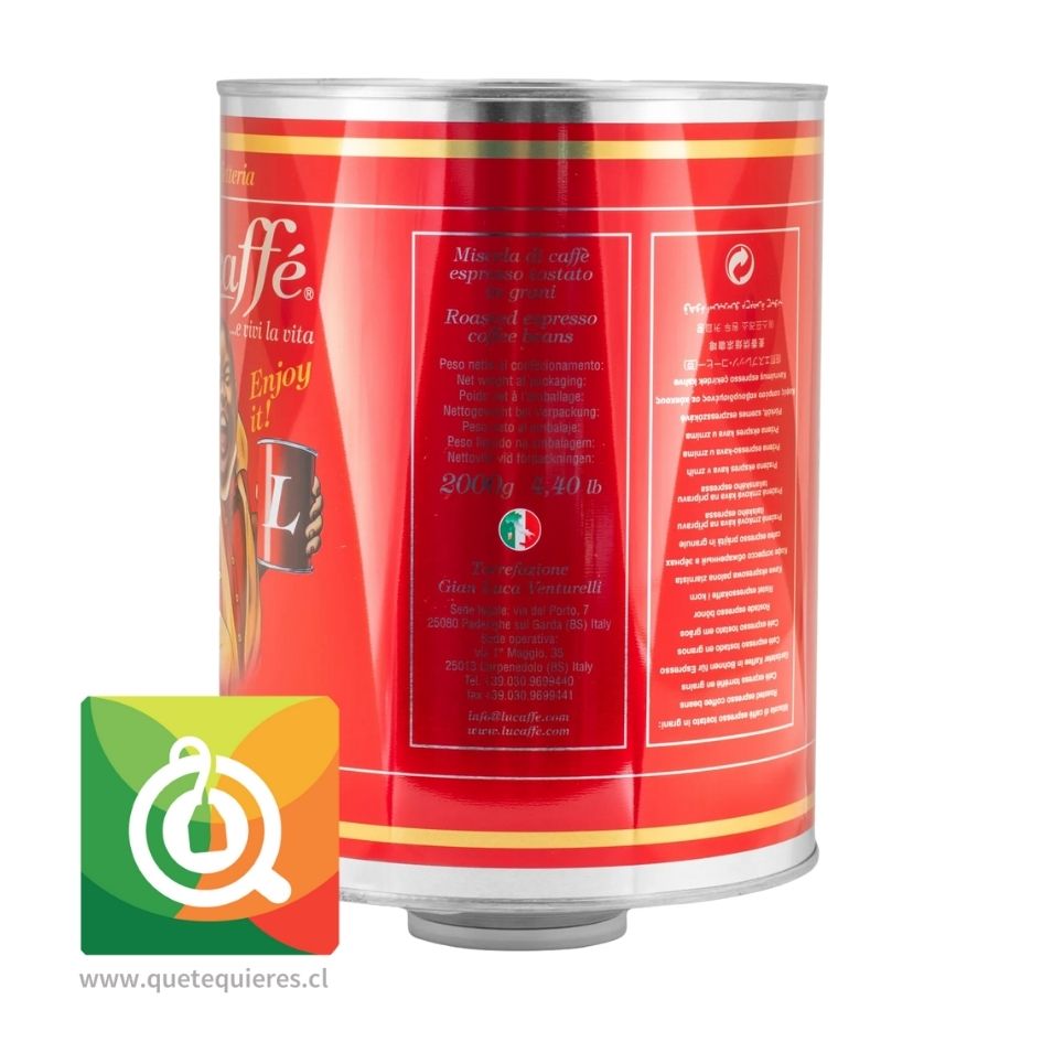 Lucaffé Café en grano Lata Mezcla Secreta 2 kg 2