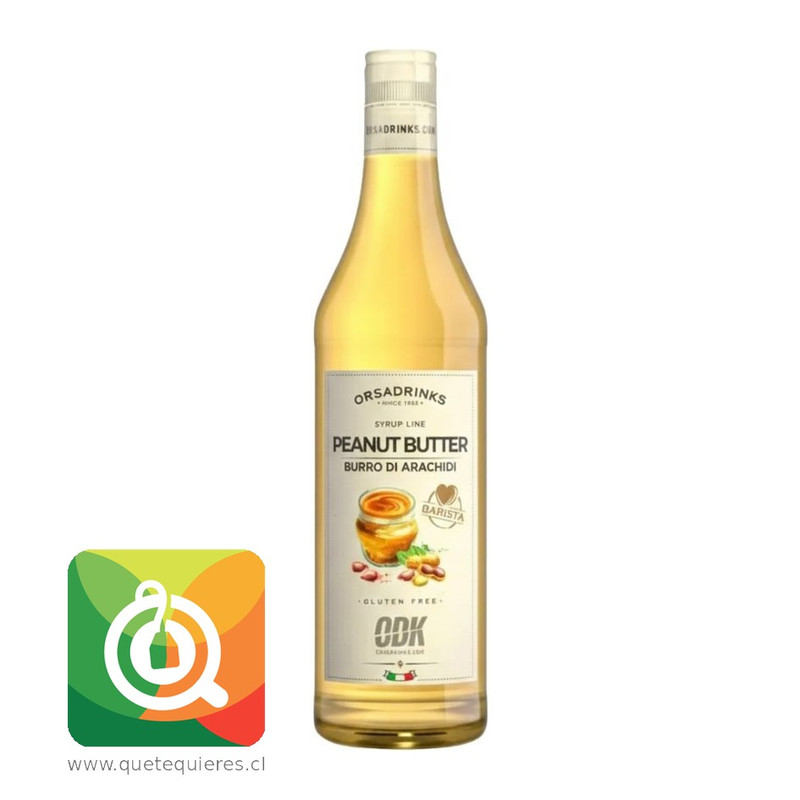 ODK Syrup Mantequilla De Mani (Peanut Butter) 750 Ml Vidrio 1