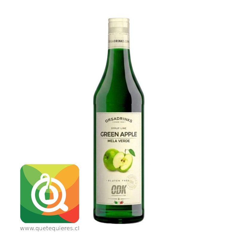 ODK Syrup Manzana Verde (Green Apple) 750 Ml Vidrio 1