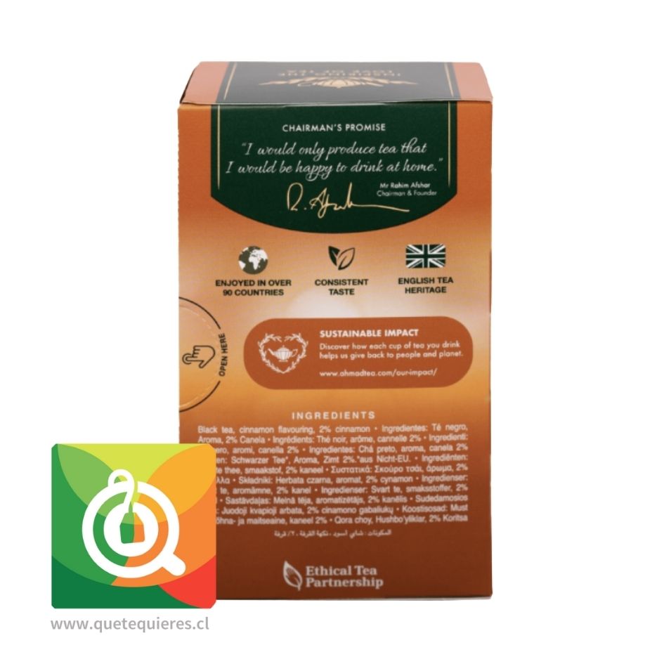 Ahmad Té Negro Canela 2