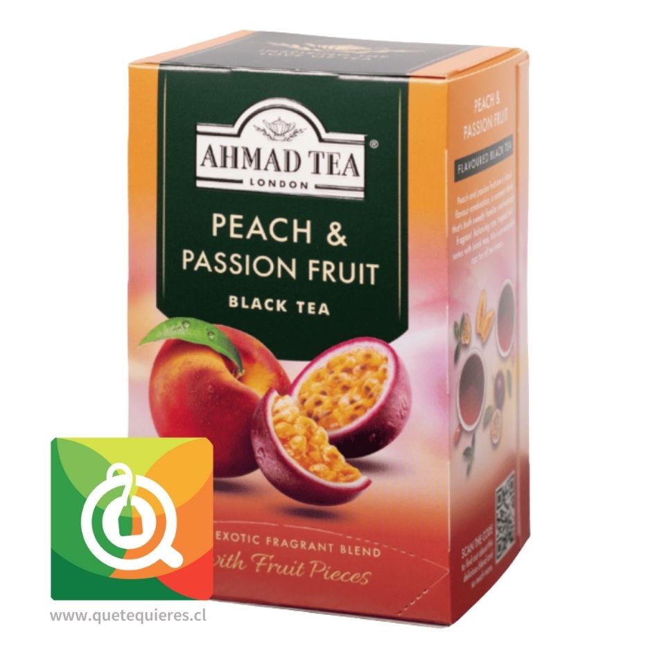 Ahmad Té Negro Durazno y Maracuya - Peach & Fruit Passion  1
