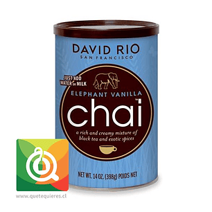 David Rio Té Negro Chai Instantáneo con Vainilla - Elephant Vanilla