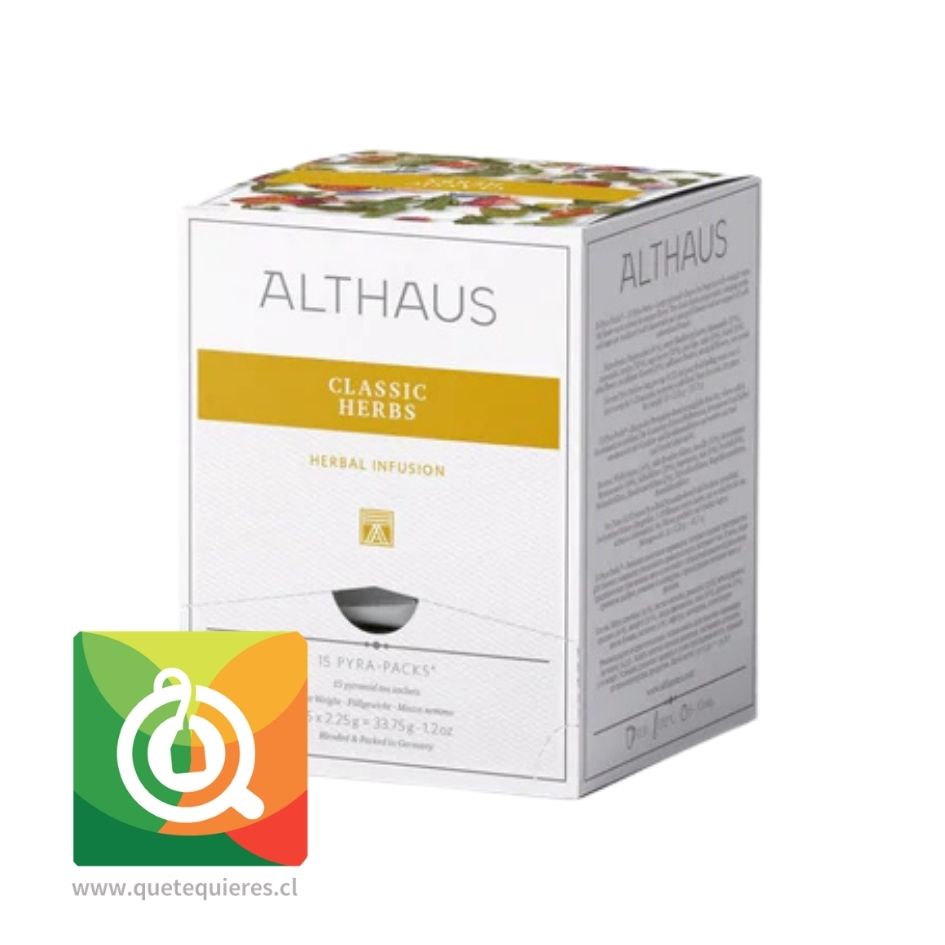 Althaus Infusión Classic Herbs - Hierbas Clásicas 15 pirámides 1