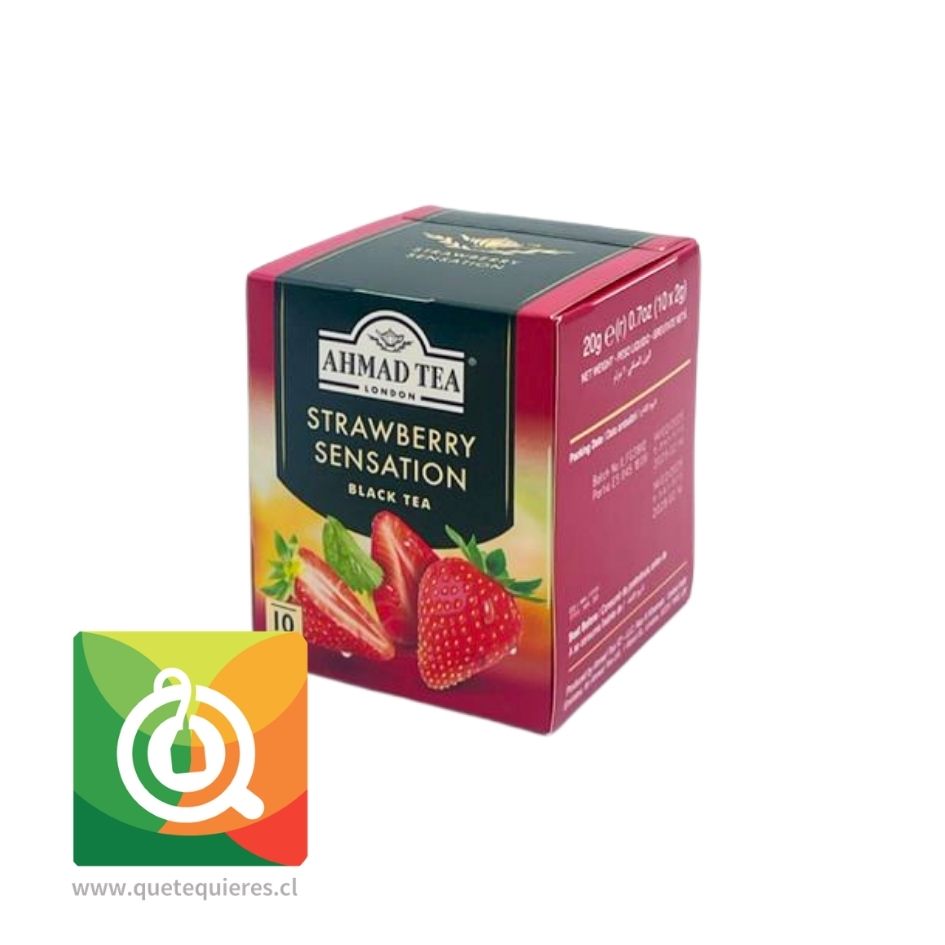 Ahmad Té Negro Frutilla 10 bolsitas 1
