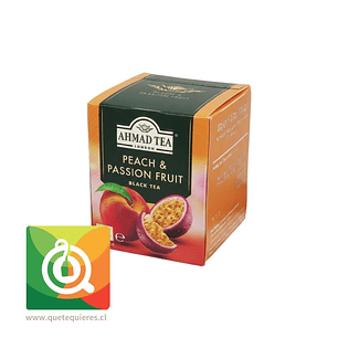 Ahmad Té Negro Durazno y Maracuyá 10 bolsitas