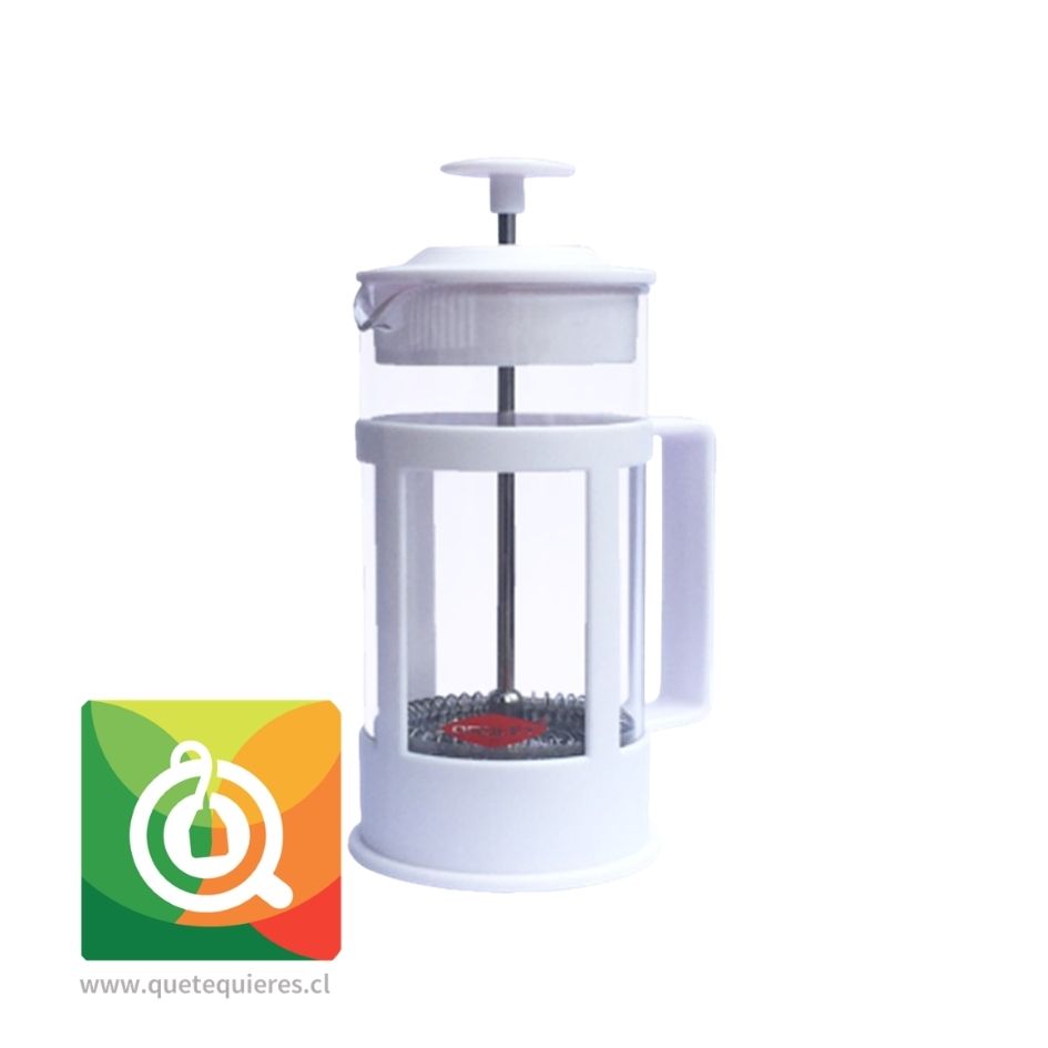 Oroley Cafetera con Embolo Parma Blanca 3 tazas  1
