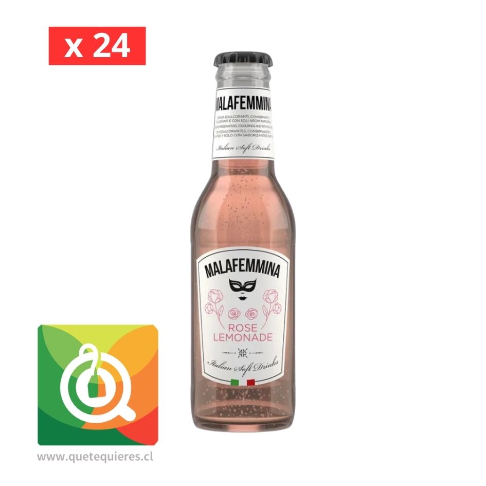 Malafemmena Tónica Limonada de Rosa - (Rose Lemonade) 200 ml x 24 1