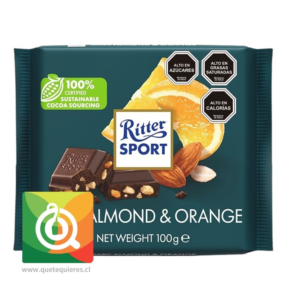 Ritter Sport Chocolate Almendras y Naranjas 1