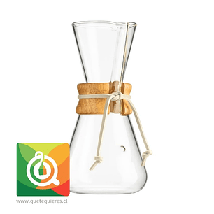 Chemex Cafetera de Vidrio Mango Madera 3 Cup