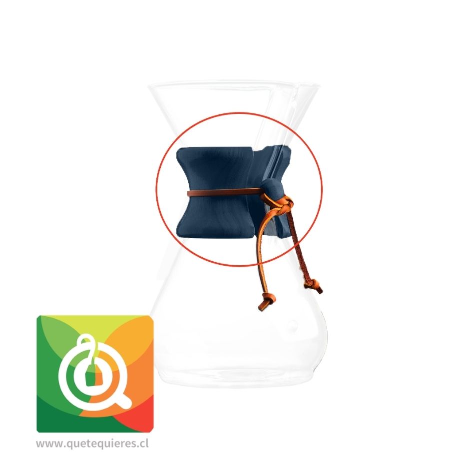 Chemex Collar de Madera y Cuero Blue 1