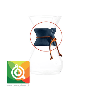 Chemex Collar de Madera y Cuero Blue