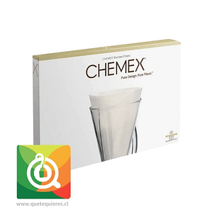 Chemex Filtro Media Luna Blanco 3 Cup (100 unid)