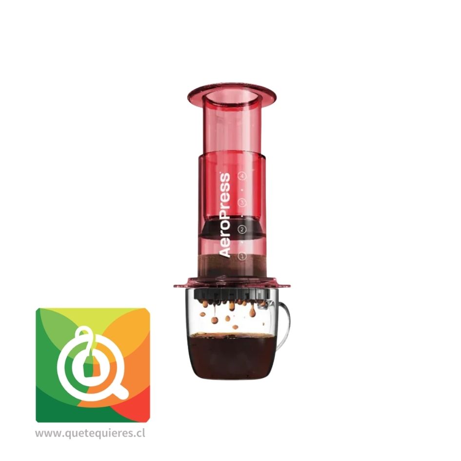 Aeropress Cafetera Aeropress Clear Red (1–3 Cup) 1