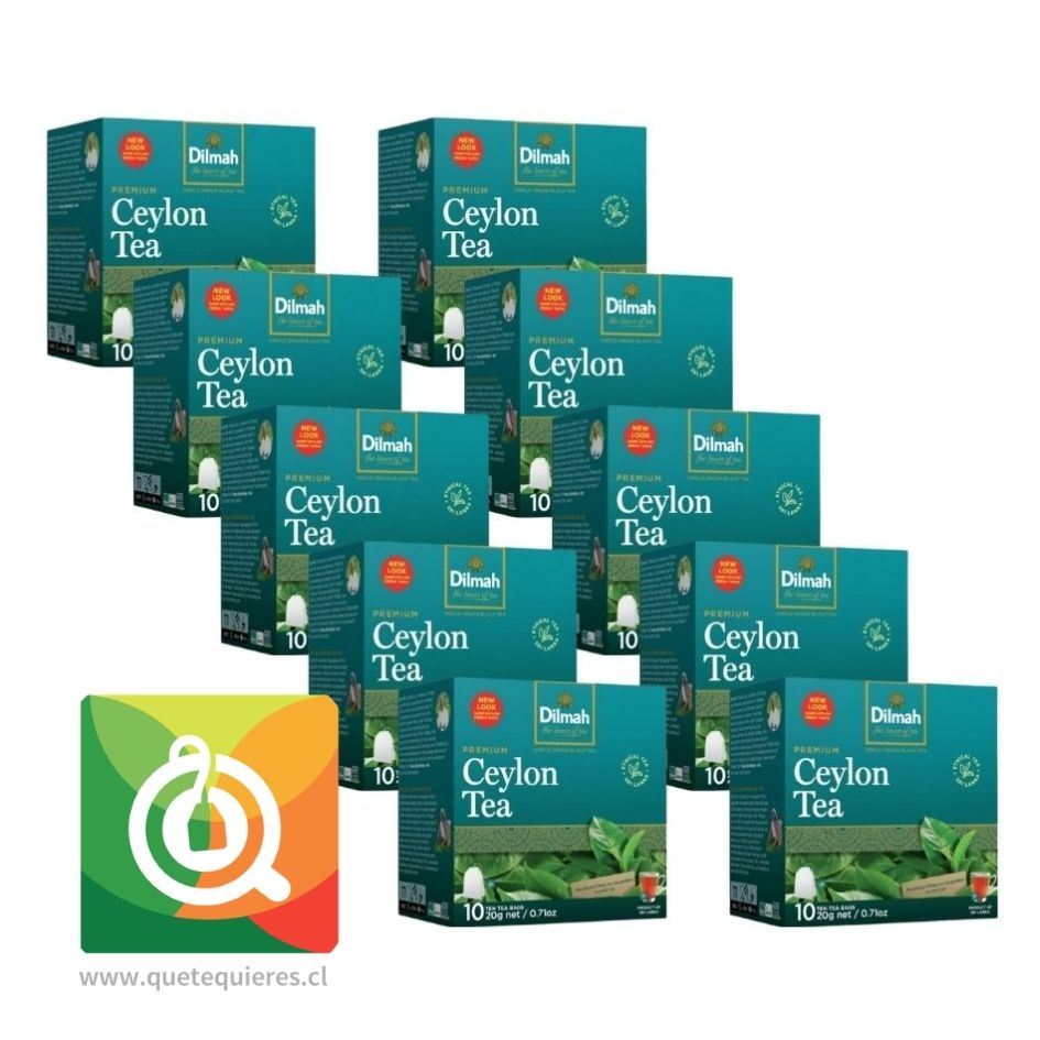 Dilmah Pack Té Negro Ceylon Pure 10 Bolsitas x 10 1