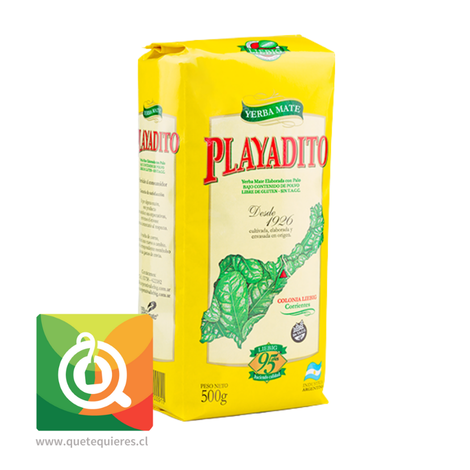Playadito Kit Regalo Yerba 500 gr + Matero Amarillo + Bombilla 3