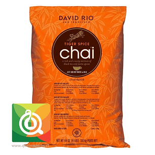 David Rio Té Negro Chai Instantáneo Clásico - Tiger Spice Chai 1,8 Kg