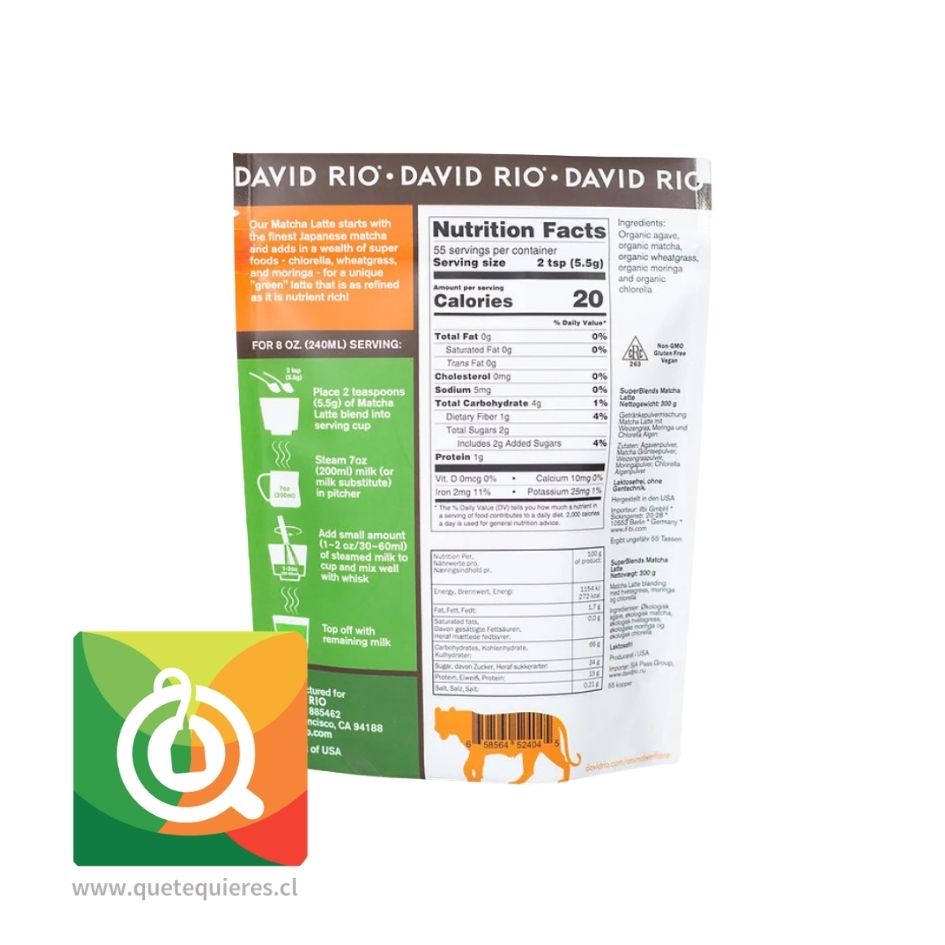 David Rio Matcha Latte 300 gr 2