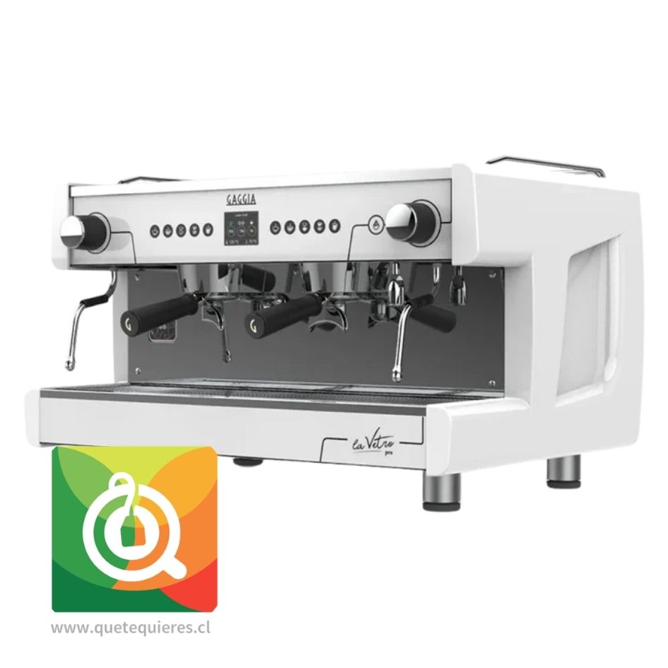 Gaggia Cafetera Automática La Vetro Pro 2G Blanco con Acero 1