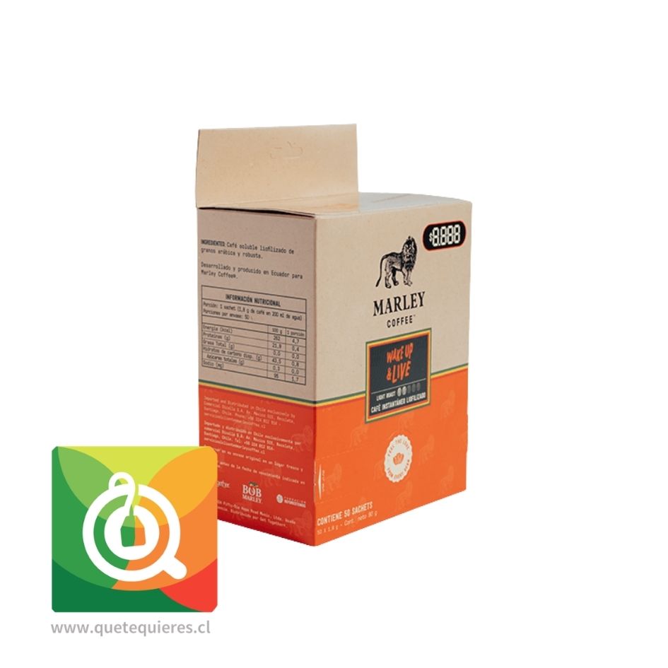Marley Coffee Café Liofilizado Wake Up and Live Sticks 2