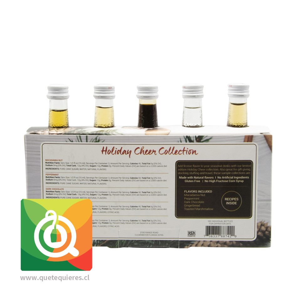 Monin 5 Syrup Colección Holiday Cheer 2