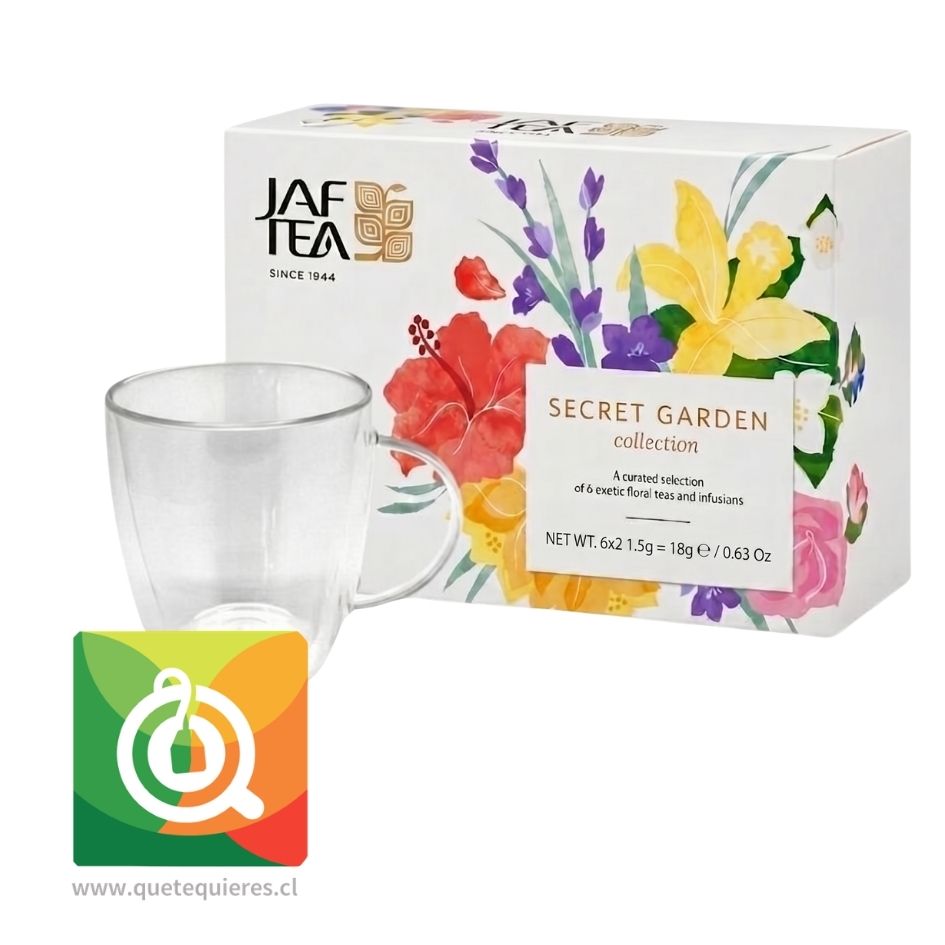 Pack Jaf Tea Secret Garden Collection + Tazón Doble Pared Glasso 470 ml 1