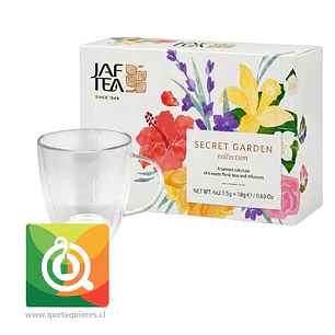 Pack Jaf Tea Secret Garden Collection + Tazón Doble Pared Glasso 470 ml