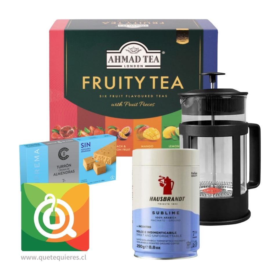 Pack Degustación Ahmad Tea Variedades + Café Molido Sublime Hausbrandt + Turrón Crema de Almendras 1