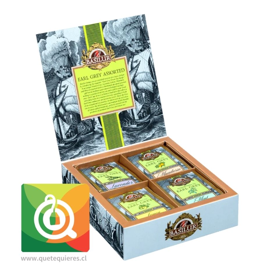 Basilur Assorted Té Verde Earl Grey 40 Bolsitas 2