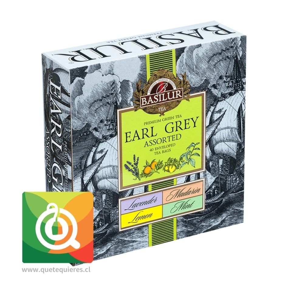 Basilur Assorted Té Verde Earl Grey 40 Bolsitas 1