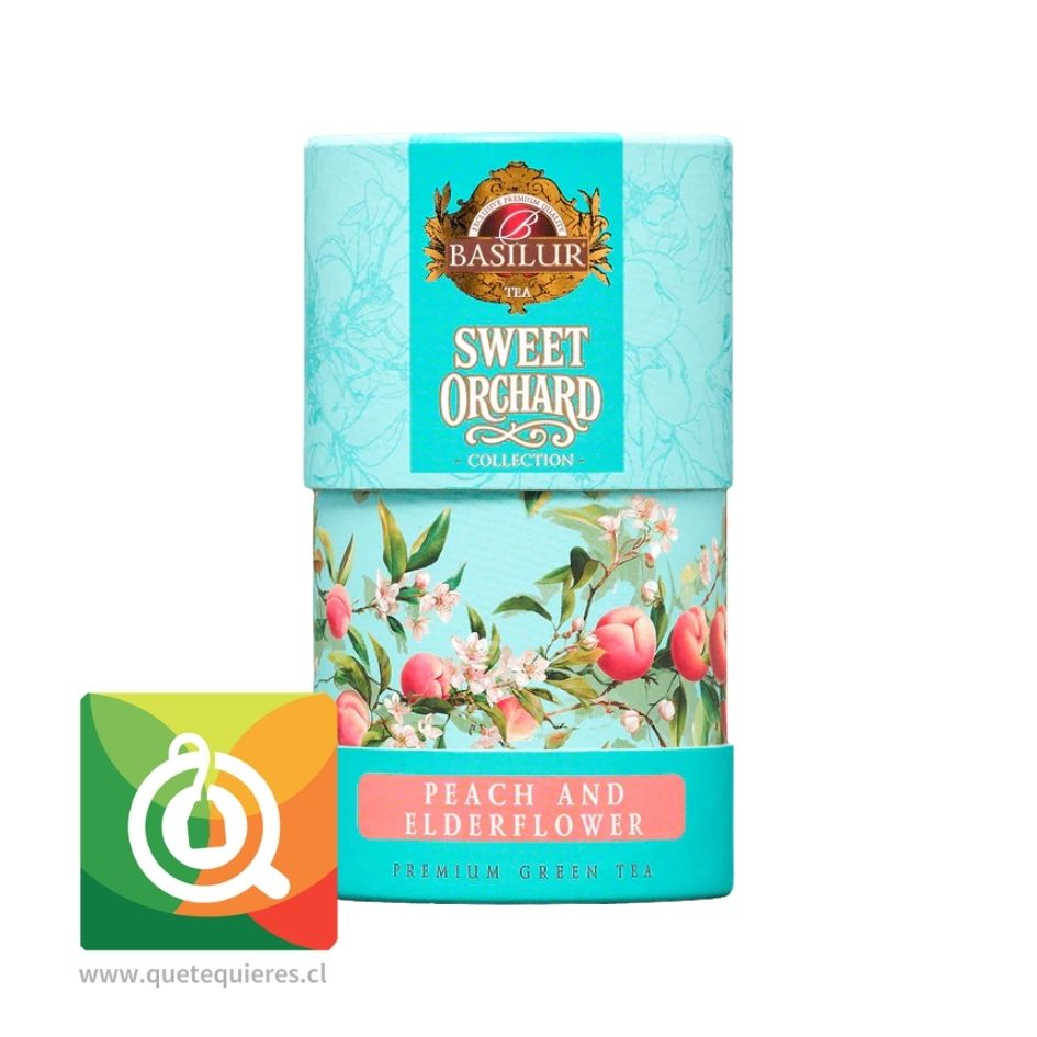 Basilur Té Verde con Durazno y Elderflower - Sweet Orchard Peach Elderflower 2