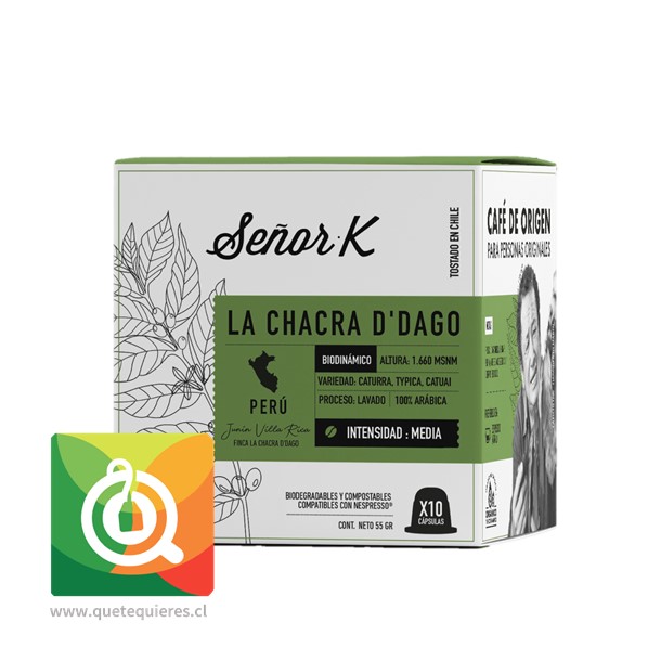 Señor K Café Capsulas Chacra d'Dago Biodinámico 1