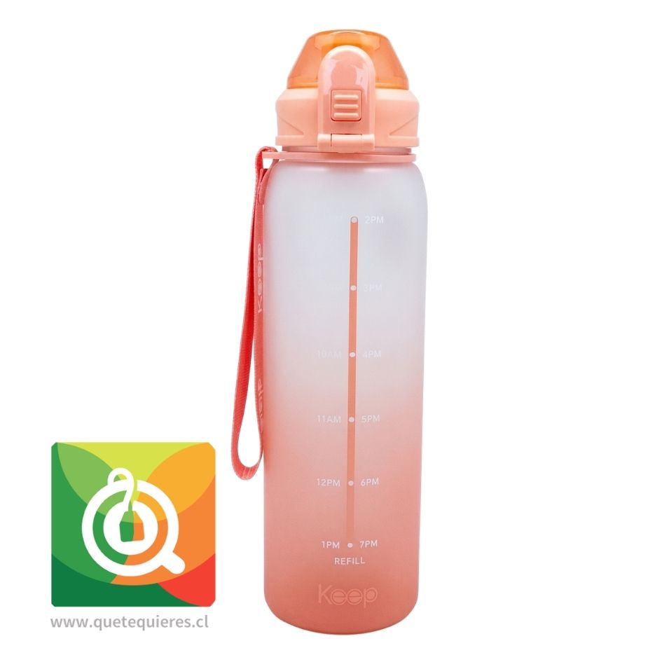 Keep Botella Rubber con Medidas Damasco 1