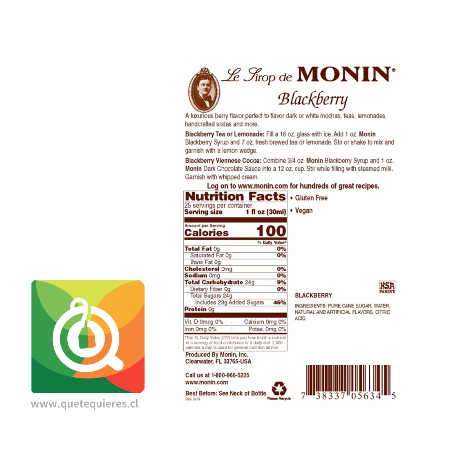 Monin Syrup Mora- Image 2