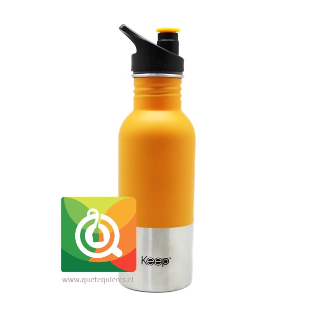 Keep Botella Acero con Pituto Naranja