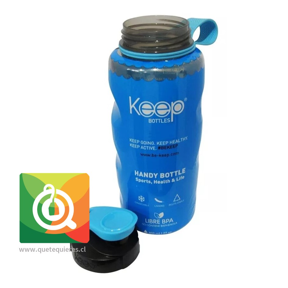 Keep Botella de agua Anatomica 800 ml Azul/Negro- Image 3