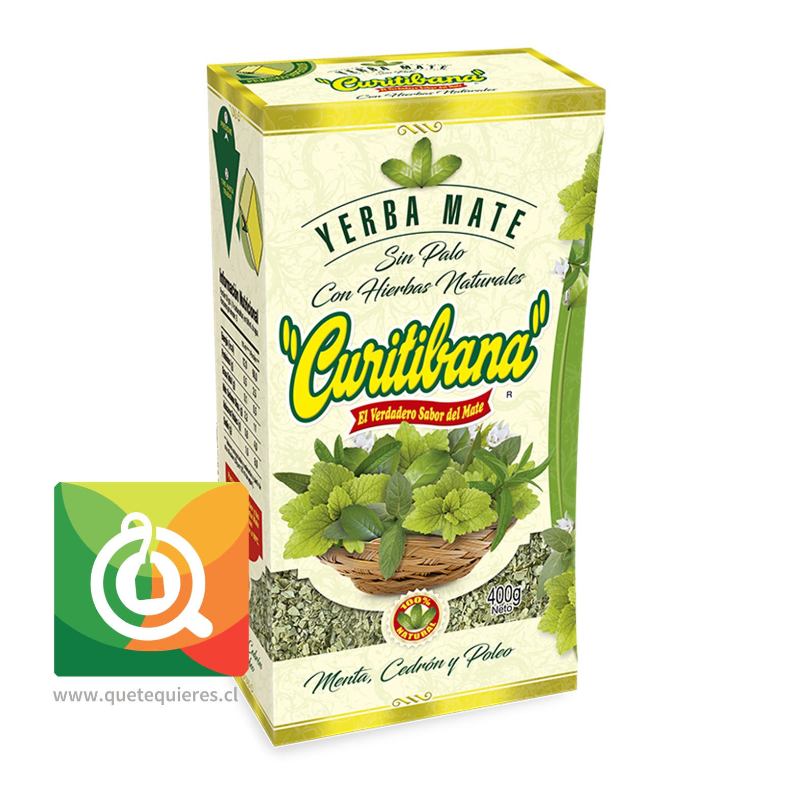 Curitibana Yerba Mate Compuesta Menta Cedrón y Poleo