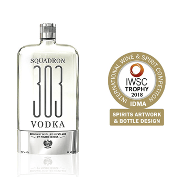 SQUADRON 303 - PREMIUM VODKA - vol. 40% - 70cl - Gift Box 2